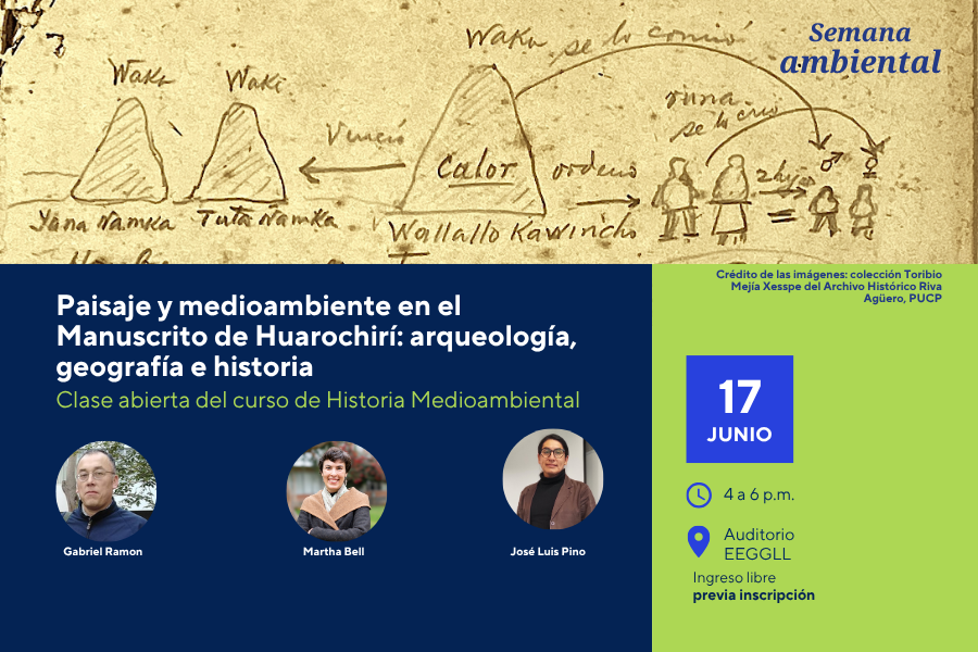 Semana ambiental: Conversatorio Paisaje y medioambiente en el Manuscrito de Huarochirí